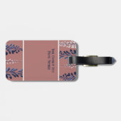 モノグラムネイビーバラウィステリアエレガンス ラゲッジタグ (裏面横)