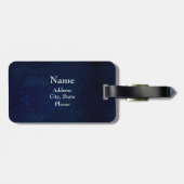 モノグラムネイビーフェイクレザーラゲッジタグ ラゲッジタグ (裏面横)