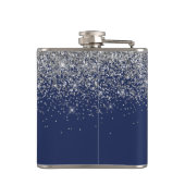 モノグラムネイビーブルーシルバーグラムグリッター フラスク (裏面)