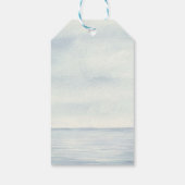 モノグラムネイビー航海のブルーいかりありがとうギフト ギフトタグ (裏面)