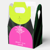 モノグラムネオンアーチトロピカルパーム結婚ツリー フェイバーボックス (オープン)