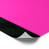 モノグラムネオンアーチトロピカルパーム結婚ツリー ポスター (角)