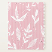 モノグラムネームアポイントメントブック赤面ピンクプランナー プランナー手帳 (裏面)