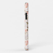 モノグラムネームウ素朴ッド&ヴィンテージバラロマンチック Case-Mate iPhoneケース (裏面/右)