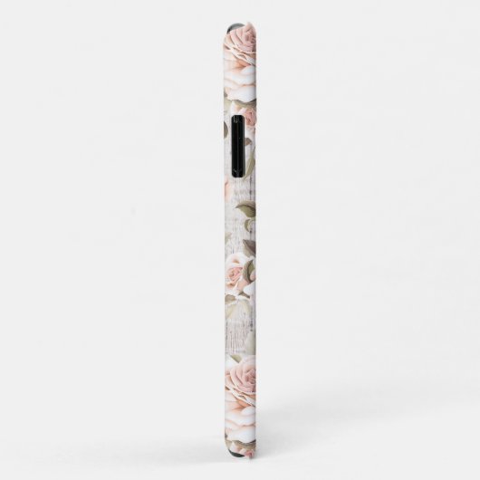 モノグラムネームウ素朴ッド&ヴィンテージバラロマンチック Case-Mate iPhoneケース (裏面/右)