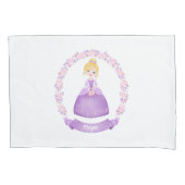 モノグラムネームガールプリンセスピラローケース 枕カバー (正面)