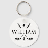 モノグラムネームゴルフクラブエース |お使いの色の選択 キーホルダー (正面)