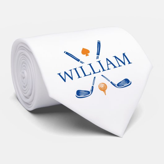 モノグラムネームゴルフクラブエース |お使いの色の選択 ネクタイ (ロール)