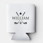 モノグラムネームゴルフクラブエース |お使いの色の選択 缶クーラー (裏面)