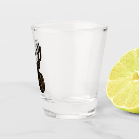 モノグラムネームディア迷彩柄狩りメンズスポーツアウトドア ショットグラス (右)