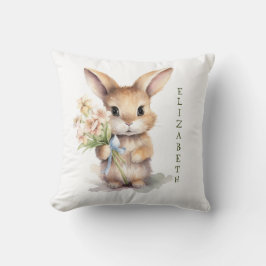 モノグラムネームバニー子供部屋ベビープレゼント クッション