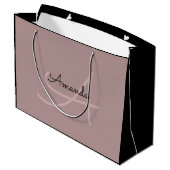 モノグラムネームバラブライダルお気に入り美しいブランドラーグ ラージペーパーバッグ (裏面アングル)