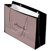 モノグラムネームバラブライダルお気に入り美しいブランドラーグ ラージペーパーバッグ (正面アングル)