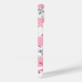 モノグラムネームピンクホワイトグレーグリッタートレンディー Case-Mate iPhoneケース (裏面 / 右)