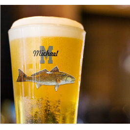 モノグラムネームレディフィッシュ魚釣りメンズスポーツアウトドア タンブラーグラス