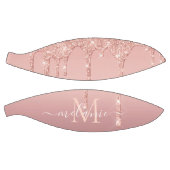 モノグラムネーム文字バラ金ゴールド赤面グリッタースパークル バスケットボール (パネル)