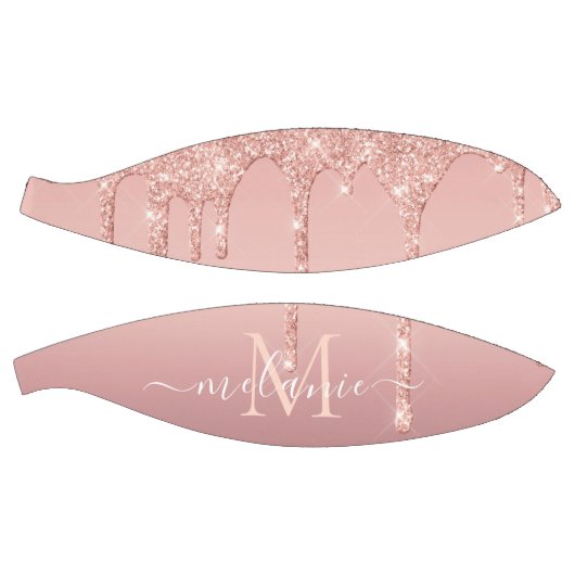 モノグラムネーム文字バラ金ゴールド赤面グリッタースパークル バスケットボール (パネル)