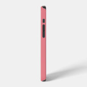 モノグラムネーム コーラルピンク iPhoneケース (左側面)