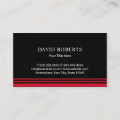 モノグラムハウスロ実在ゴエステート不動産仲介業者ブラックレッド 名刺 (裏面)