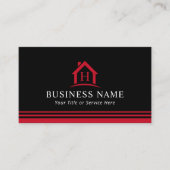 モノグラムハウスロ実在ゴエステート不動産仲介業者ブラックレッド 名刺 (正面)