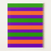 モノグラムハロウィーンパープルオレンジ&グリーン プランナー手帳 (裏面)