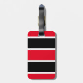 モノグラムハンズオフ私のバッグ文字オンレッドホワイトブラック ラゲッジタグ (裏面縦)