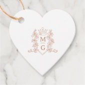 モノグラムハートクラウンバラ金ゴールド結婚ズ フェイバータグ (正面)