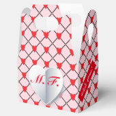 モノグラムハートパターン"愛と"好意ボックス フェイバーボックス (オープン)