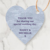 モノグラムハート冠結婚紫銀 フェイバータグ (裏面)