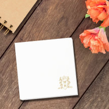 モノグラムハート冠金ゴールド結婚式の引き出物