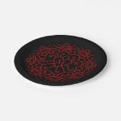 モノグラムハート曼荼羅 ペーパープレート (アングル)
