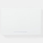 モノグラムハート紋手描き青結婚白 ゲストブック (裏面)