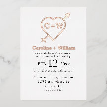 モノグラムハート結婚と矢印