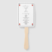 モノグラムハート遊ズカード結婚式 プログラム ハンドファン (正面)