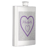 モノグラムハート銀グリッターお尻フラスコ フラスク (右)