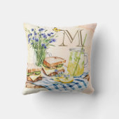 モノグラムハーブ&ブレッドキッチン心地よい クッション (裏面)