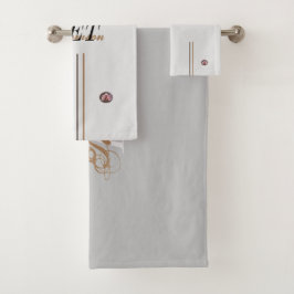 モノグラムバスタオールセット バスタオルセット
