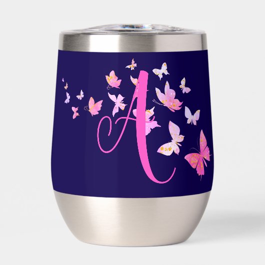 モノグラムバタフライブルーピンク (正面)