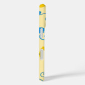 モノグラムバターイエローアンドブルーフローラ Case-Mate iPhoneケース (裏面 / 右)