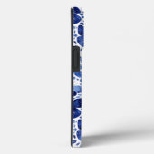 モノグラムバターフリウオーターカラーブルー Case-Mate iPhoneケース (裏面 / 右)