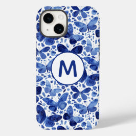 モノグラムバターフリウオーターカラーブルー Case-Mate iPhone 14ケース