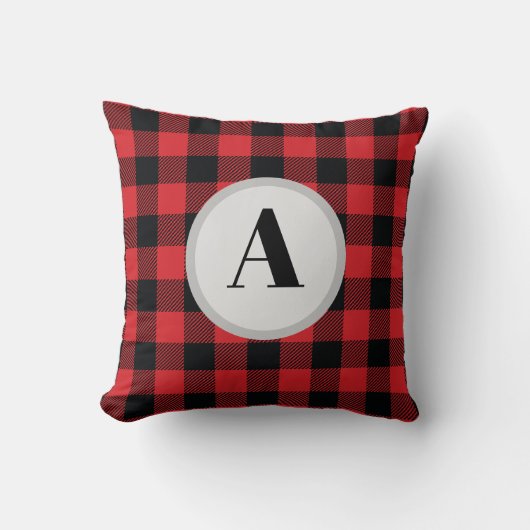 モノグラムバッファローチェックパターン クッション (正面)