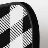 モノグラムバッファロープライド白と黒 ピックルボールラケット (左詳細)