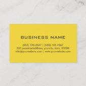 モノグラムバナナ黄色の背景色 名刺 (裏面)
