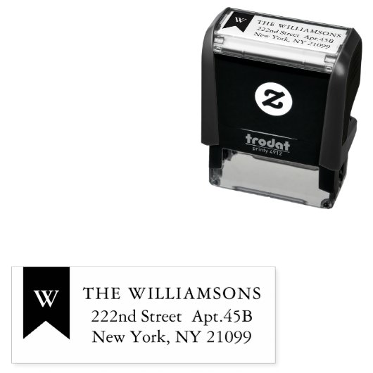 モノグラムバナー自己インク入力スタンプ セルフインキングスタンプ (インサイチュ)