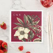 モノグラムバモダンルガンディベージュクリスマスバラ (インサイチュ)