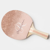 モノグラムバラグラデーション金ゴールドかわいらし 卓球ラケット (横)