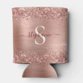 モノグラムバラフェイク金ゴールド-グリッターガーリーグラム 缶クーラー (裏面)