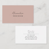 モノグラムバラミニマルフェミニンリスト名刺 名刺 (正面/裏面)