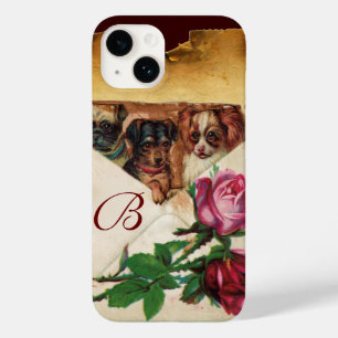 モノグラムバラ付き3つのdggies Case-Mate iPhone 14ケース